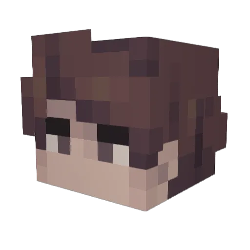 Savonlinna Minecraft avatar head, 3D render