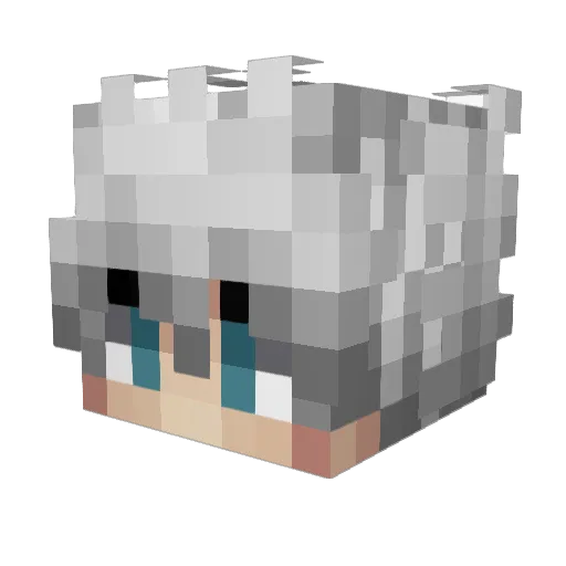 Savox Minecraft avatar head, 3D render
