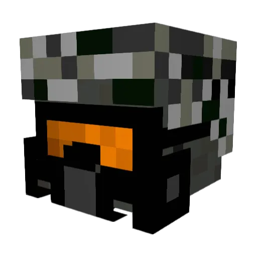 SavvaGEE_12 Minecraft avatar head, 3D render