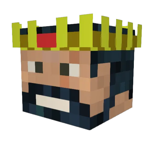 SavvaKulikov Minecraft avatar head, 3D render