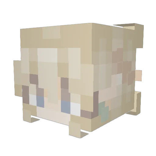 Savve Minecraft avatar head, 3D render