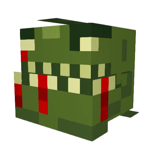 Savver Minecraft avatar head, 3D render