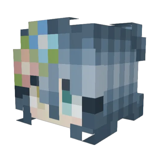 Savvi90 Minecraft avatar head, 3D render
