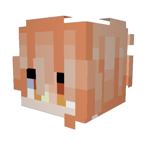 Savviene Minecraft avatar head, 3D render