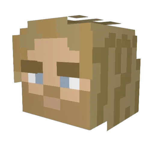 Savvier99 Minecraft avatar head, 3D render