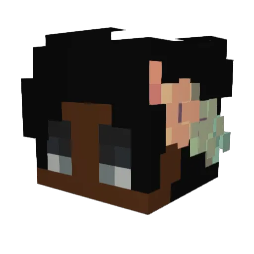 Savviest Minecraft avatar head, 3D render