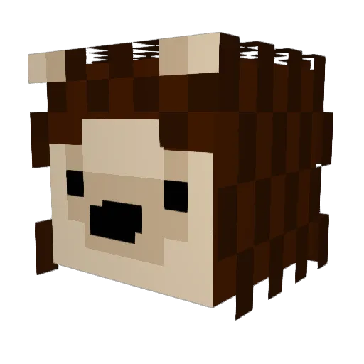 SavvyItsMe Minecraft avatar head, 3D render