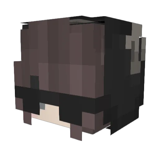 Savyluna Minecraft avatar head, 3D render
