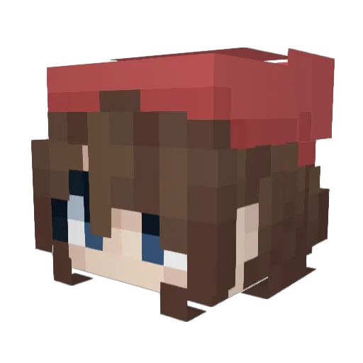 SawDusk Minecraft avatar head, 3D render