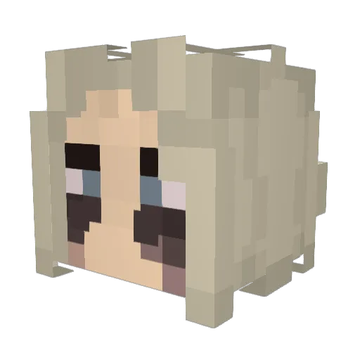 SawHam Minecraft avatar head, 3D render