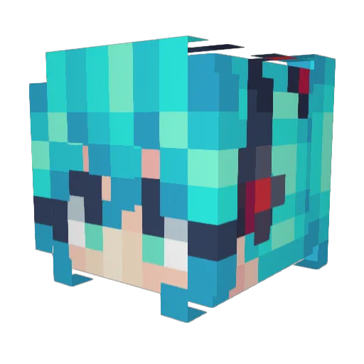 Saw_yt Minecraft avatar head, 3D render