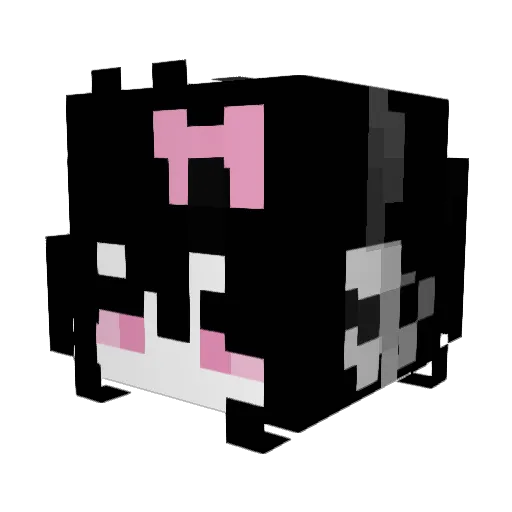Sawa Minecraft avatar head, 3D render