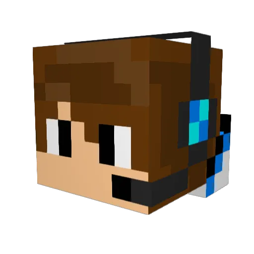 SawaPlayG0 Minecraft avatar head, 3D render