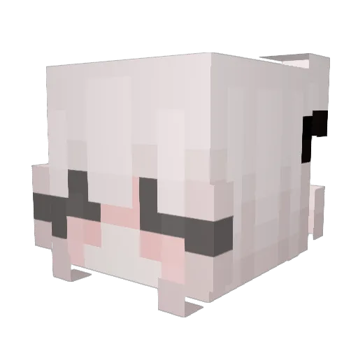 Sawaa1 Minecraft avatar head, 3D render