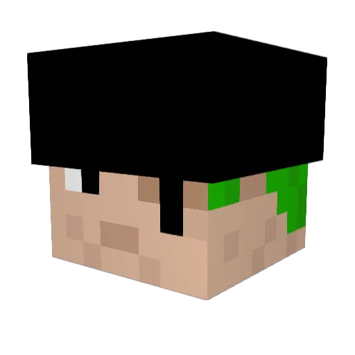Sawafko Minecraft avatar head, 3D render