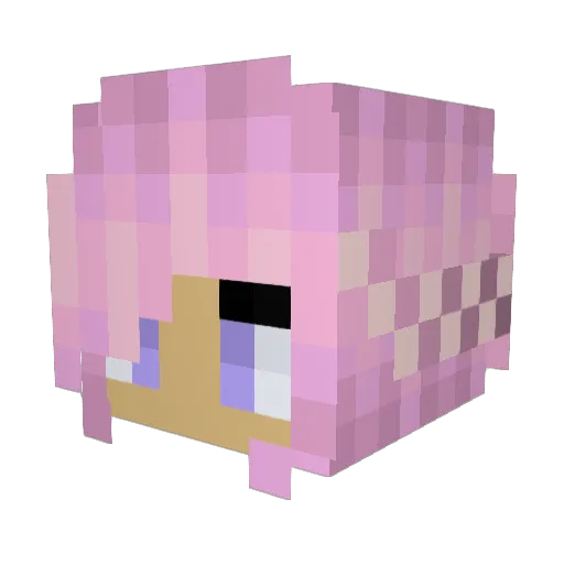 Sawah218 Minecraft avatar head, 3D render