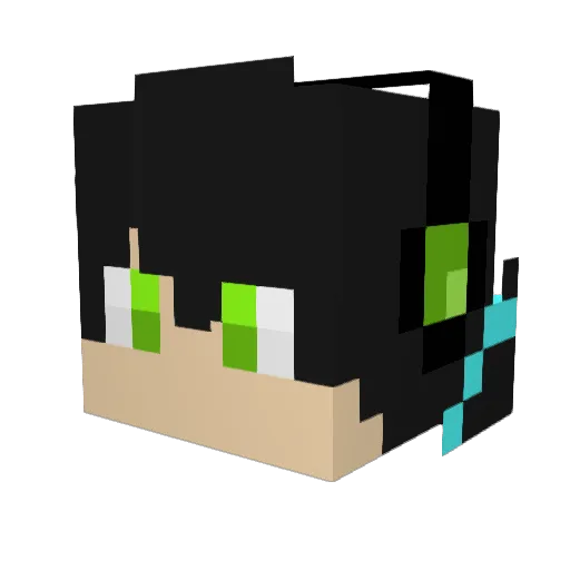 Sawbuck12 Minecraft avatar head, 3D render