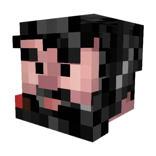 Sawczi Minecraft avatar head, 3D render