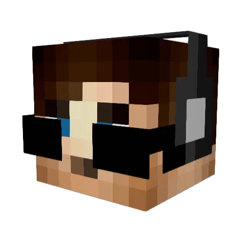 Sawdog10 Minecraft avatar head, 3D render