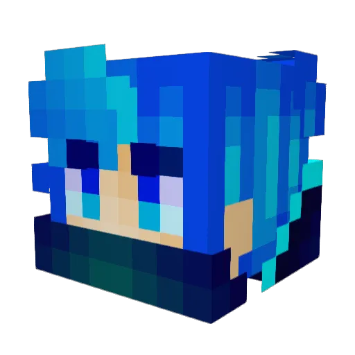 Saweliy Minecraft avatar head, 3D render
