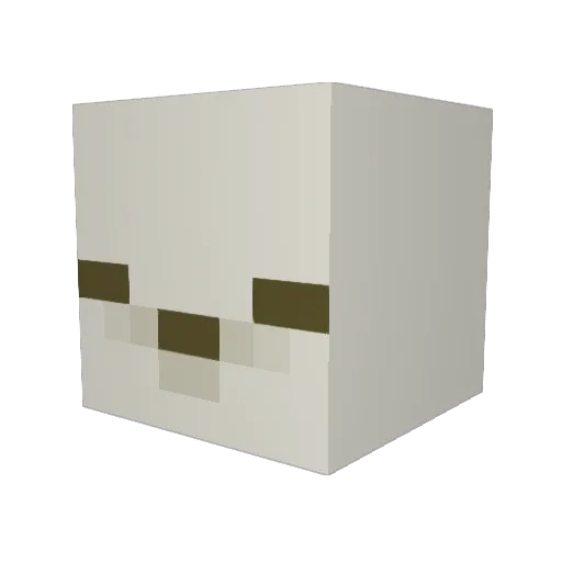 Sawftlee Minecraft avatar head, 3D render