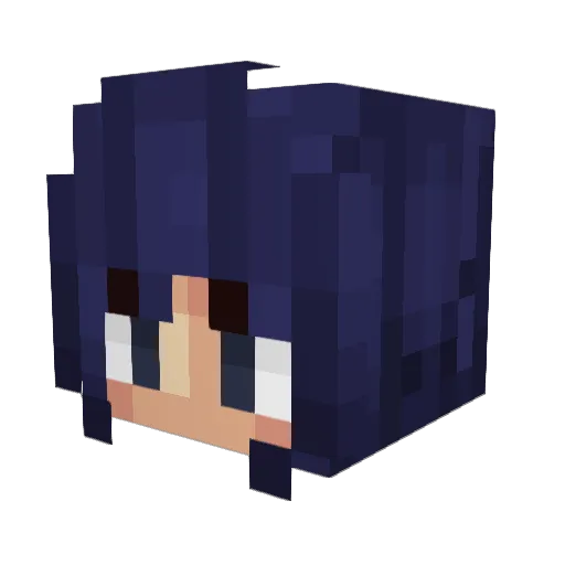 Sawman_Denji Minecraft avatar head, 3D render