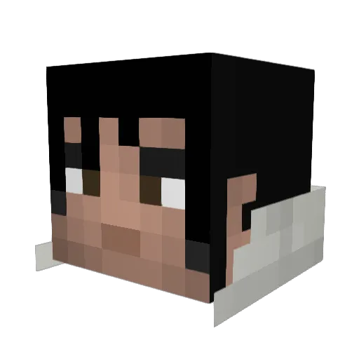 SawmillMan Minecraft avatar head, 3D render