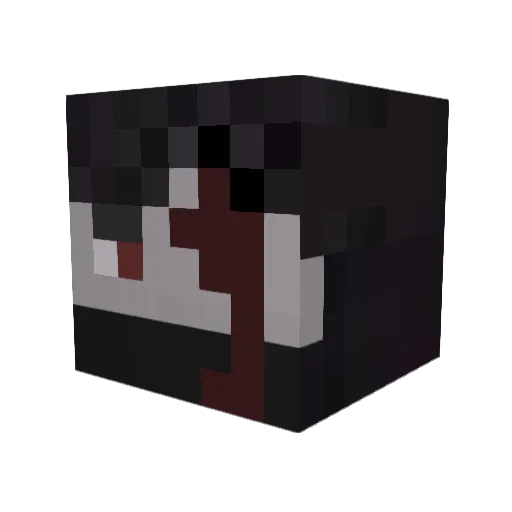 Sawpatt Minecraft avatar head, 3D render