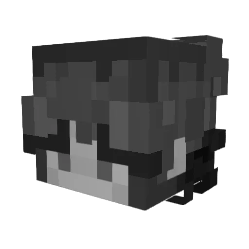 Sawshane Minecraft avatar head, 3D render