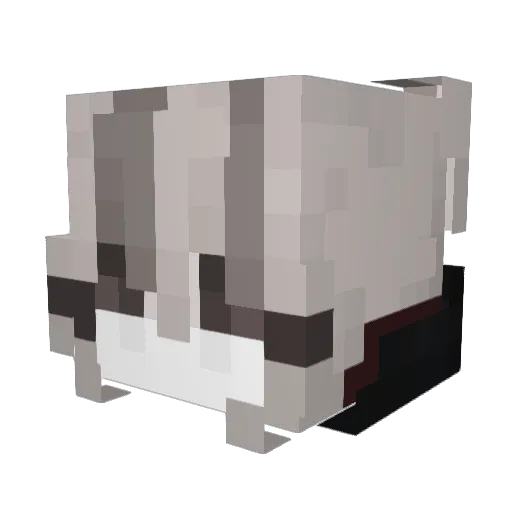 Sawuki Minecraft avatar head, 3D render