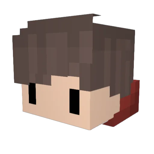 Sawyer05 Minecraft avatar head, 3D render