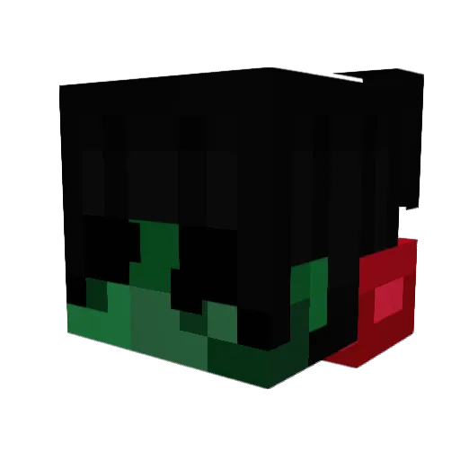Sawyerkw Minecraft avatar head, 3D render
