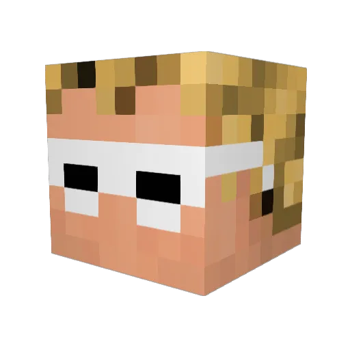 SaxMasterCJ Minecraft avatar head, 3D render