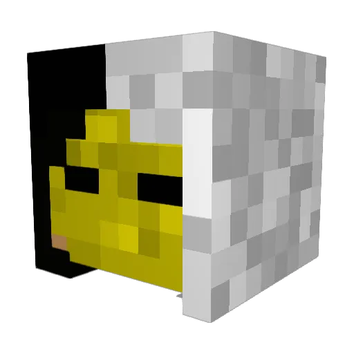 Sax_Jeppe Minecraft avatar head, 3D render