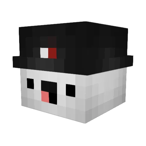 Saxarov Minecraft avatar head, 3D render