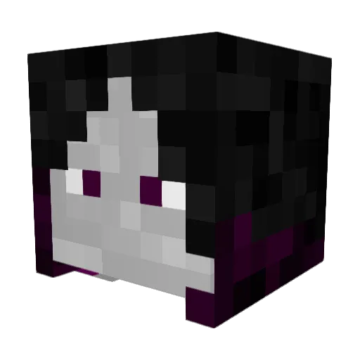 Saxoflute Minecraft avatar head, 3D render