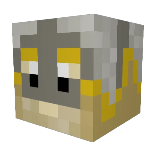 Saxon_Tm Minecraft avatar head, 3D render