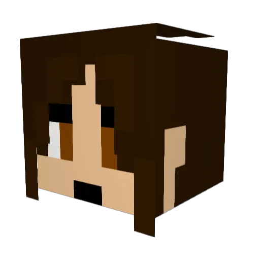 SaxonyELK Minecraft avatar head, 3D render