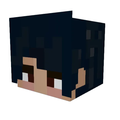 SaxyAxel Minecraft avatar head, 3D render