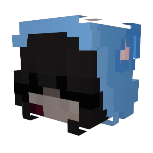 SayFlow Minecraft avatar head, 3D render