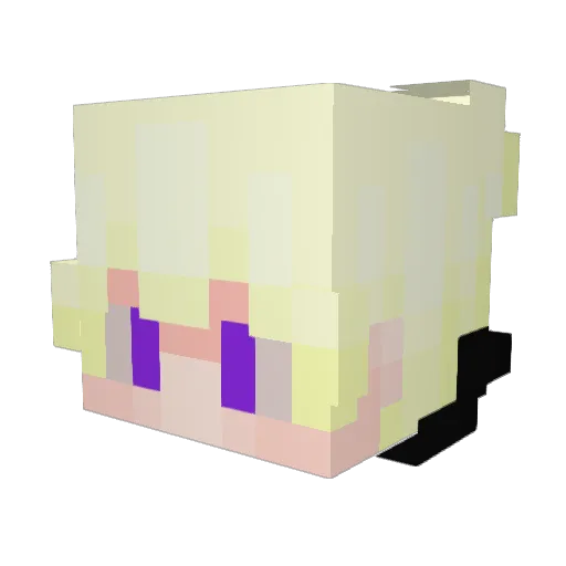 SayKoha Minecraft avatar head, 3D render