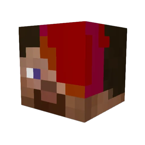 SayNothing01 Minecraft avatar head, 3D render