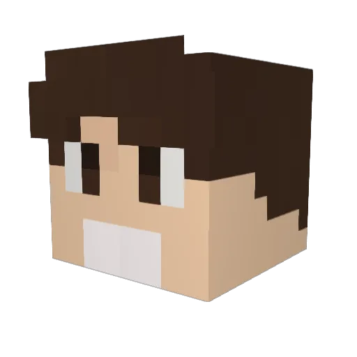 Say_Newster Minecraft avatar head, 3D render