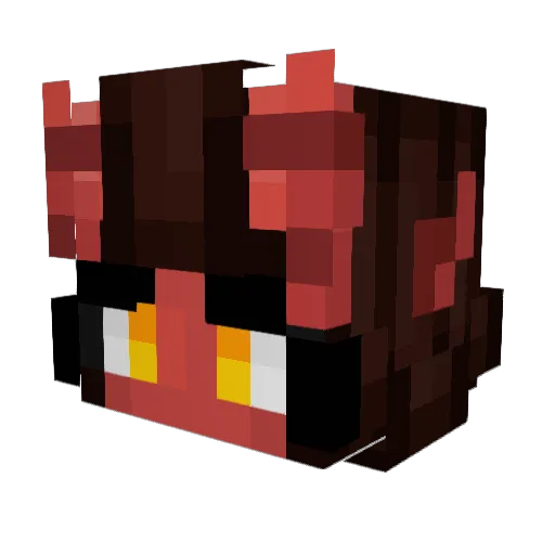 Saya_ri Minecraft avatar head, 3D render