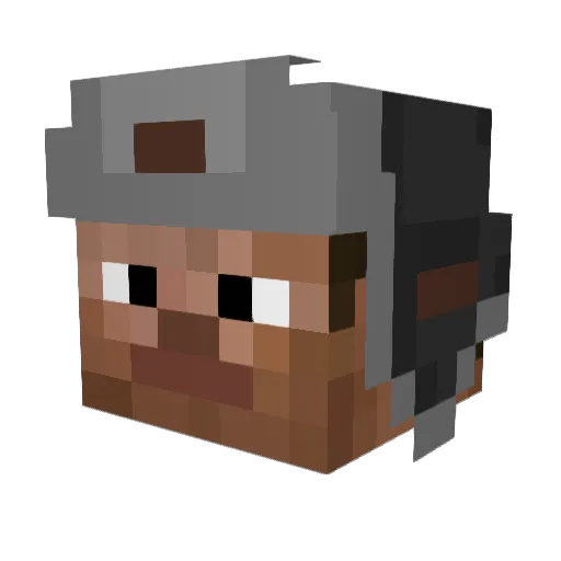 Sayakoxz Minecraft avatar head, 3D render