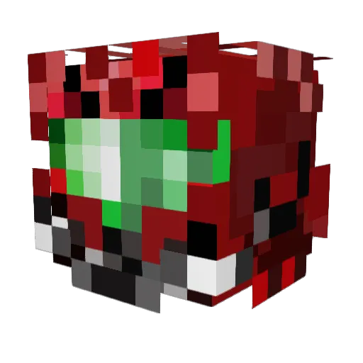 Sayallin45 Minecraft avatar head, 3D render
