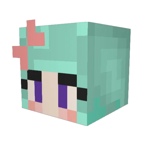 Sayangod24 Minecraft avatar head, 3D render