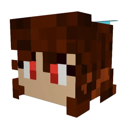 Sayataco Minecraft avatar head, 3D render