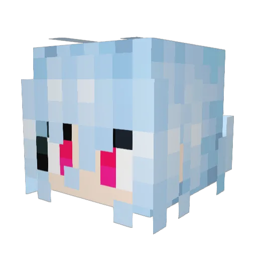 Sayd Minecraft avatar head, 3D render