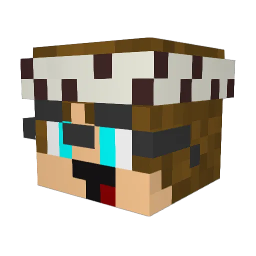 Sayjack10 Minecraft avatar head, 3D render